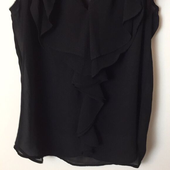 H & M. Black sheer top. Size 8. - Picture 3 of 8